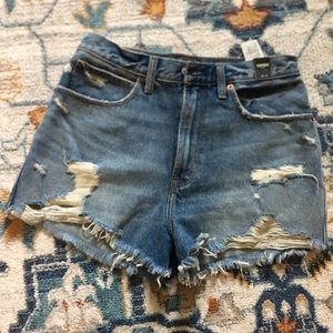 Abercrombie High Waisted Jean Shorts